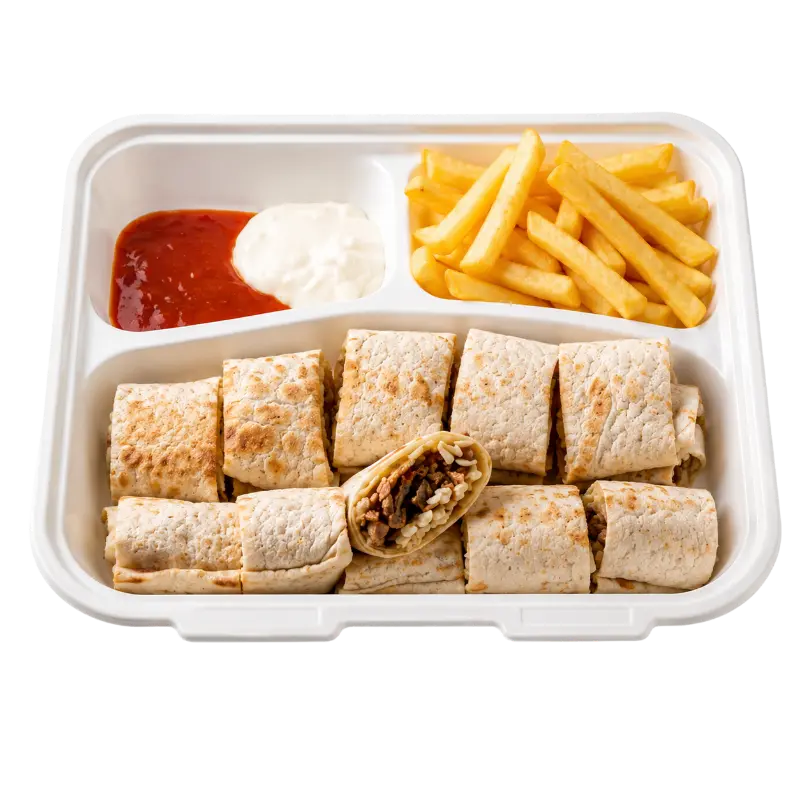 صحن شاورما عربي كبير - Arabic Plate Large